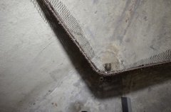 Closeup from above armature for chain locker